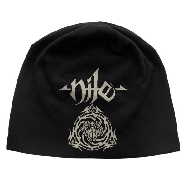 Nile 'Scarab Logo' Discharge Beanie Hat