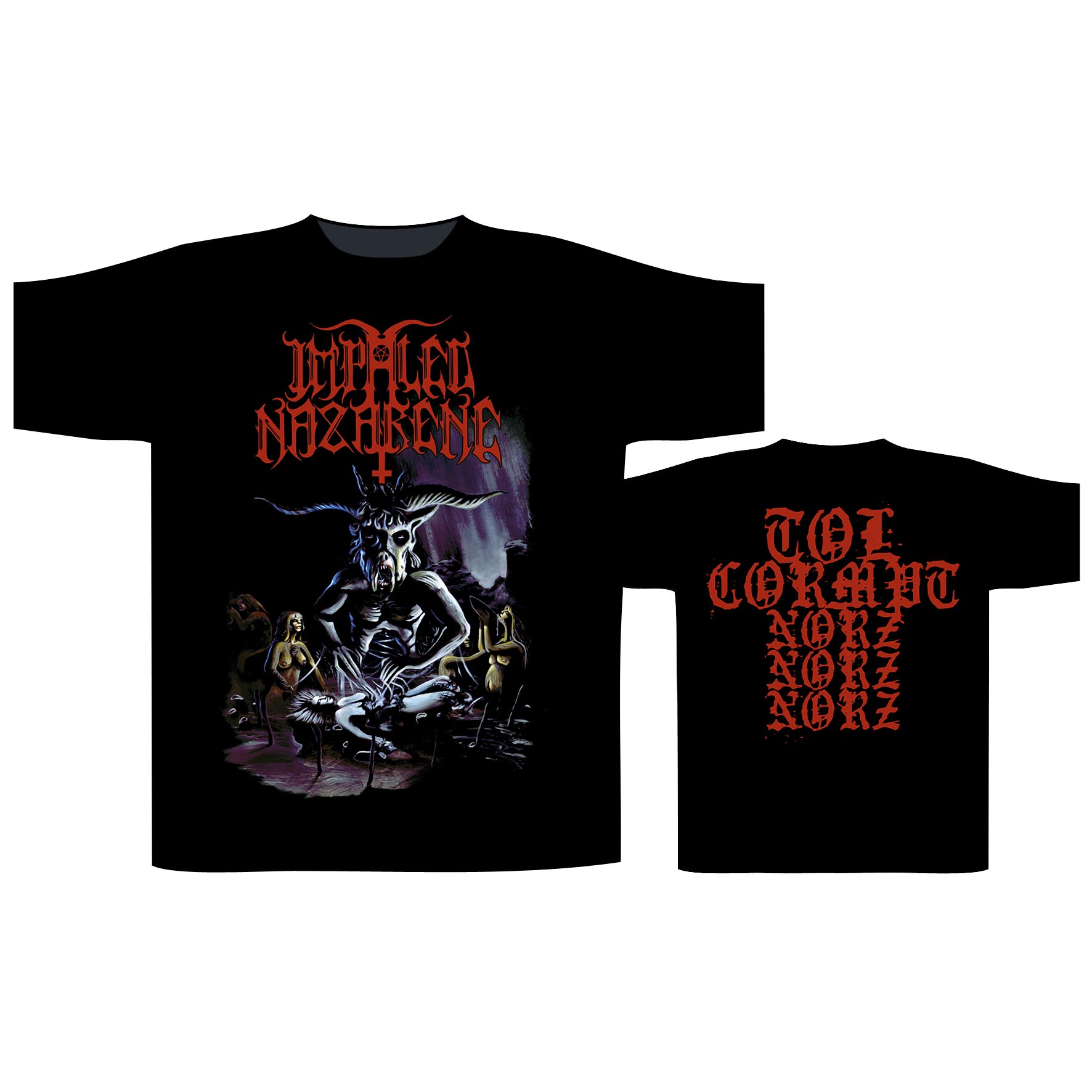 Impaled Nazarene Tol Cormpt Norz Norz Norz T-Shirt New