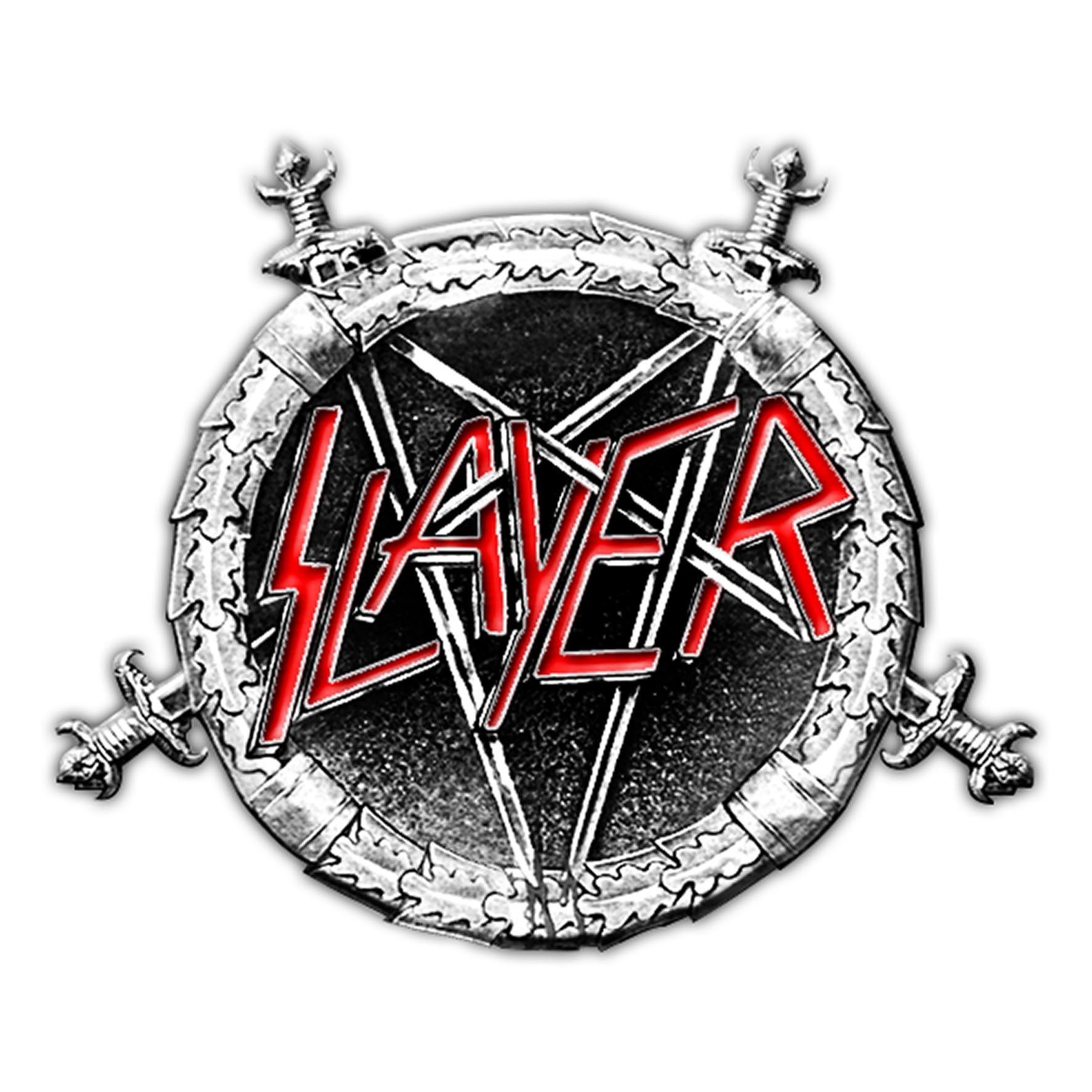 Slayer 'Pentagram' Metal Pin Badge - HMOL