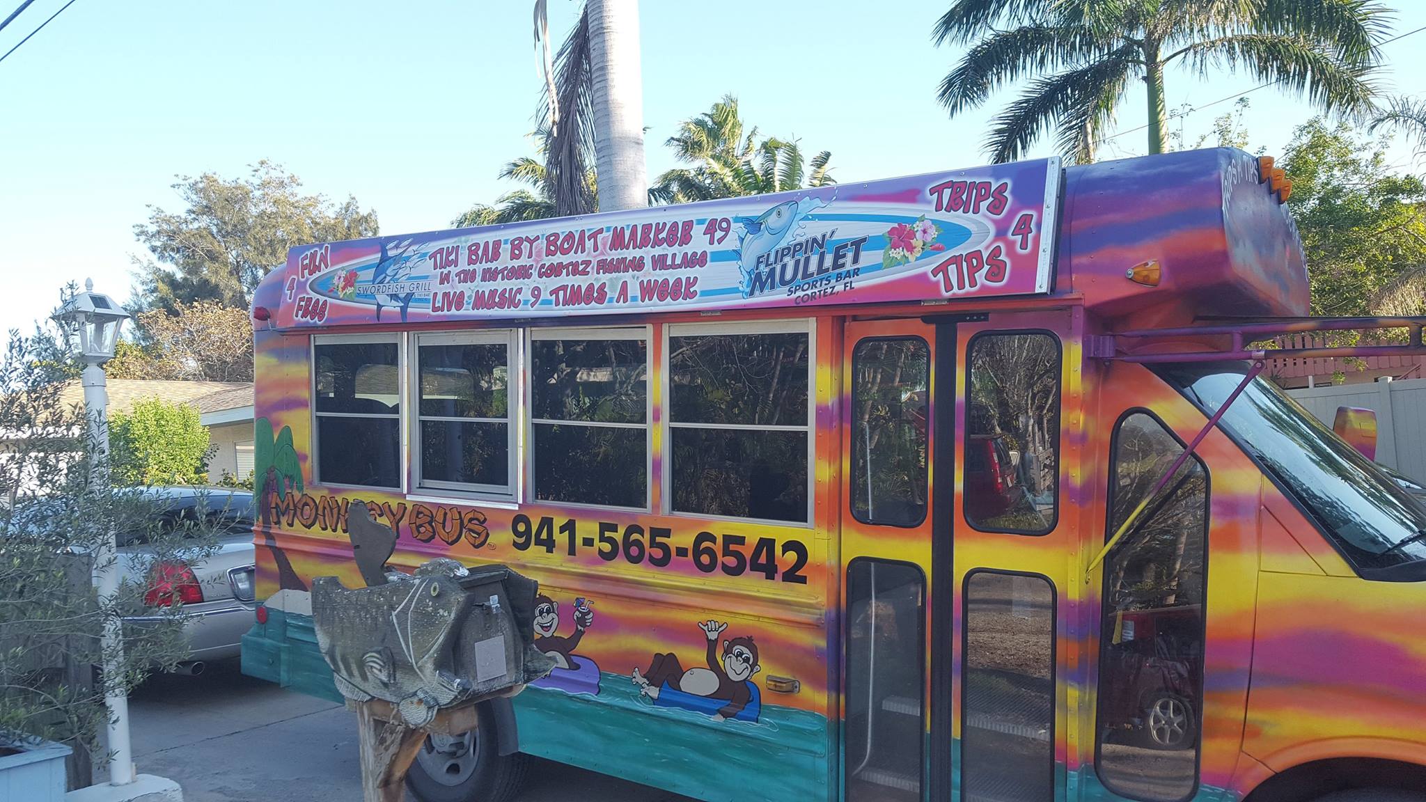 The Monkey Bus offers Free Transportation on Anna Maria Island and beyond!