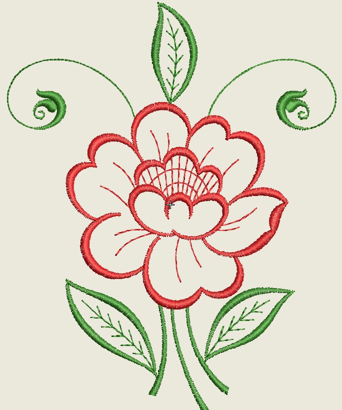 Flower Embroidery Free Download