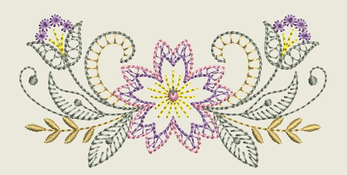 Free Flower Embroidery Design s22