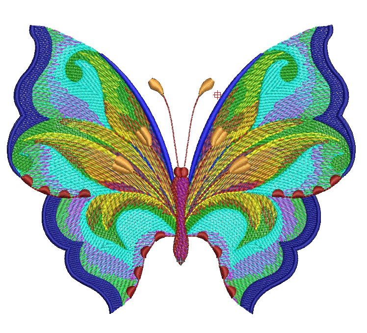 butterfly Free Embroidery Design 1019