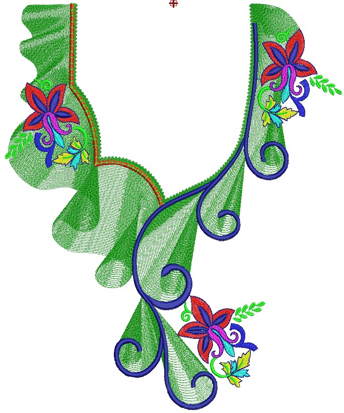 Fulfil Arabic Style Neck Embroidery Designs