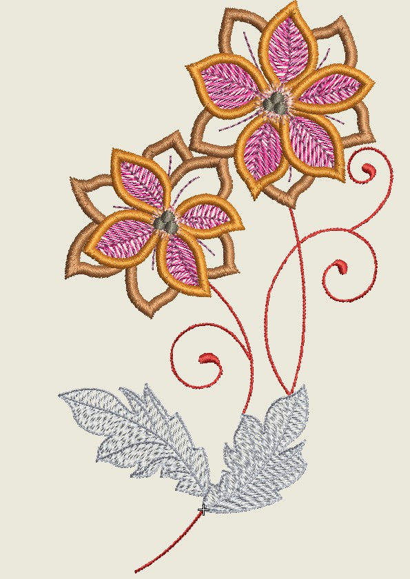 Free Flower Embroidery Design s17