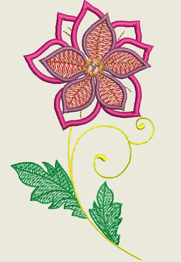 Free Flower Embroidery Design s11