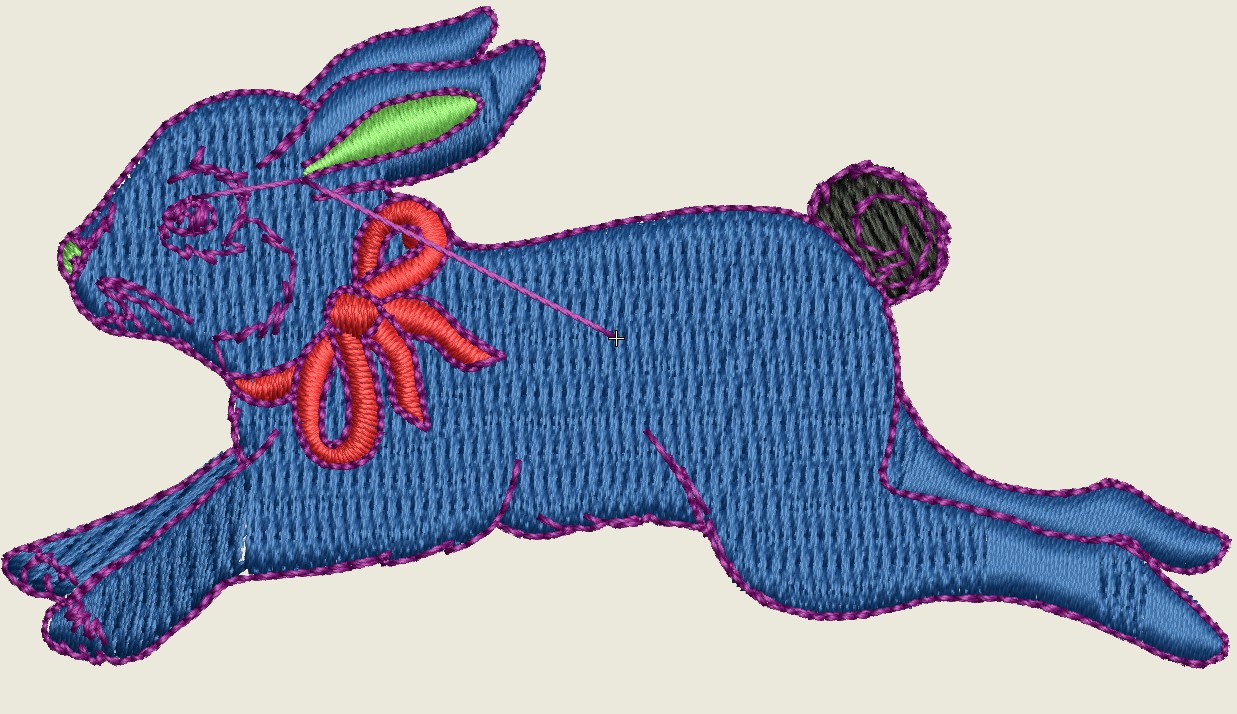 Free Rabbit Embroidery Design