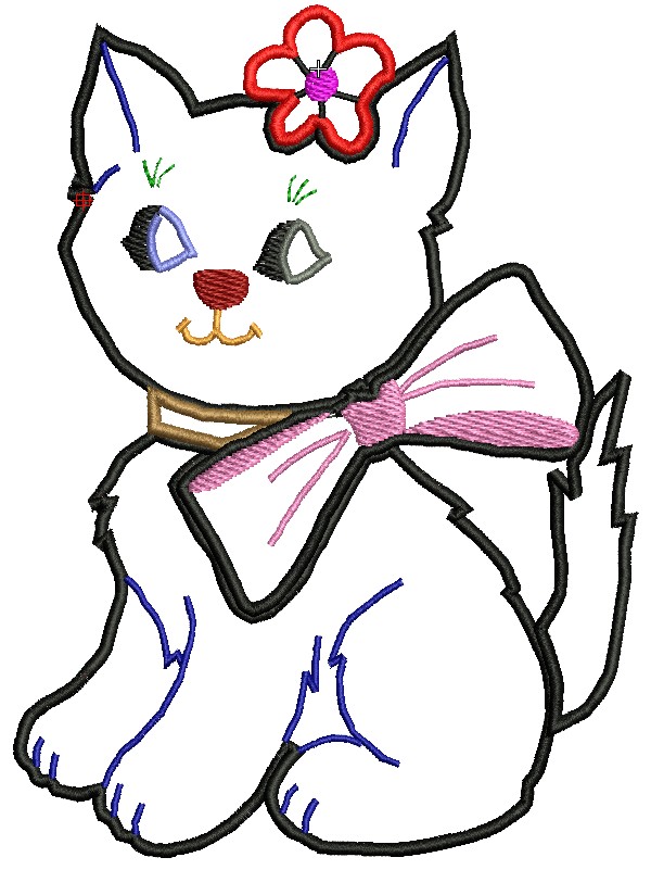 FREE Cat Face Embroidery Designs for Your Machine