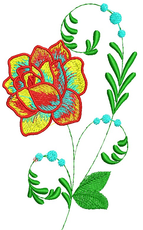 Free Flower Embroidery Design 65