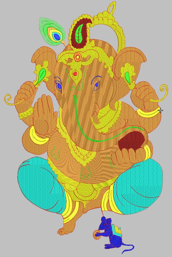 Ganesh Embroidery Design