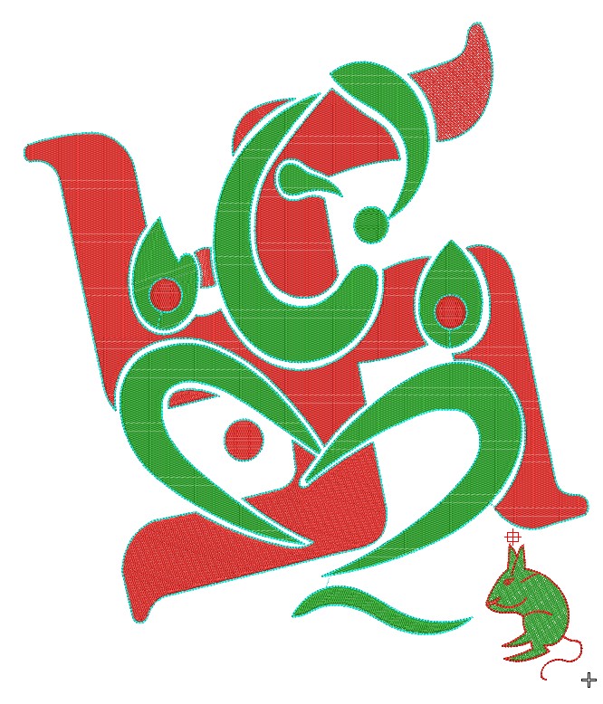 Ganesh Embroidery Design