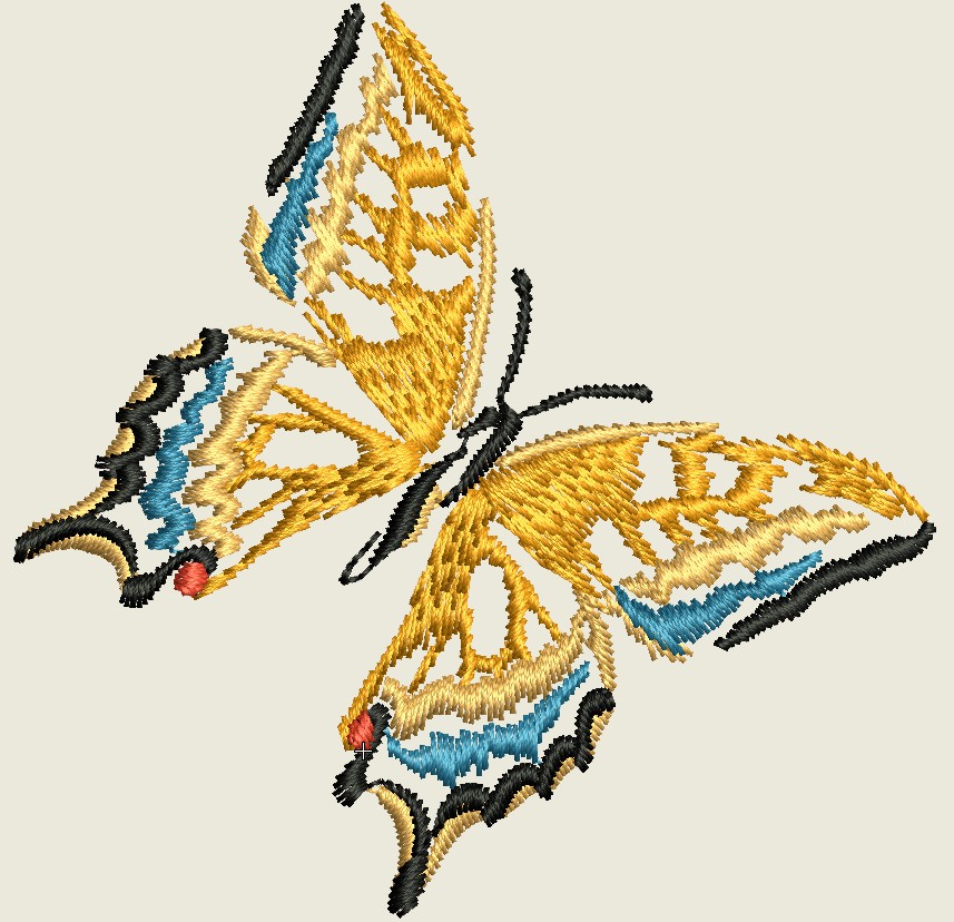 Cross stitch butterfly emb Design
