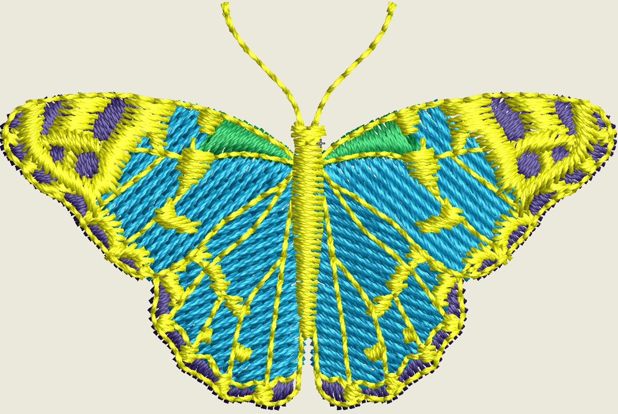 Butterfly Machine Embroidery