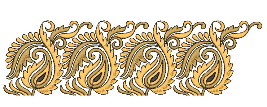 Embroidery Border Design