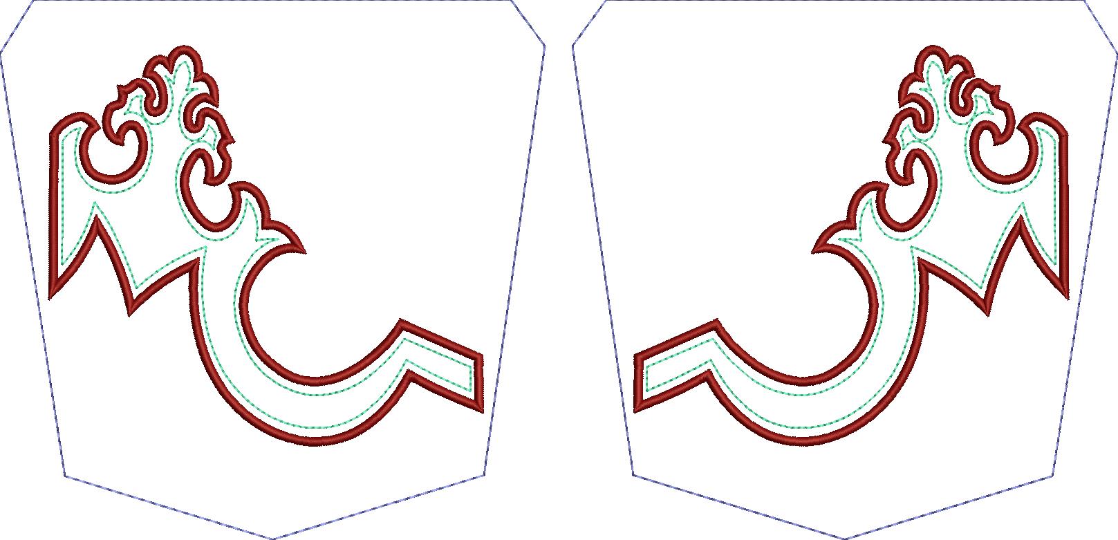 Back Pocket Embroidery Free Design11