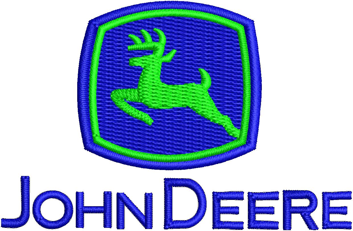 John Deere symbol embroidery design