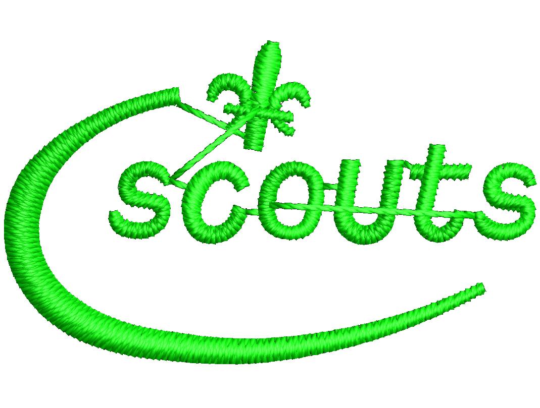 Scouts Logo Embroidery Digitizing