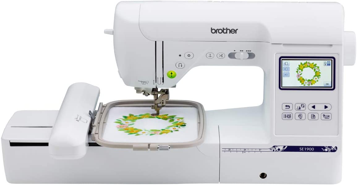 PE535 Embroidery Machine with Built-in Designs Brother RPE535 White Renewed 