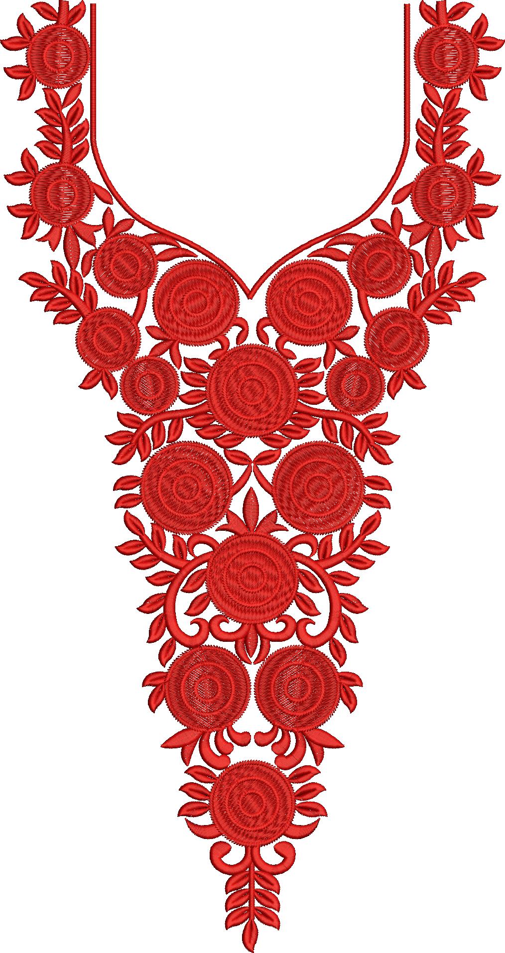 Neck Embroidery Design Free 514