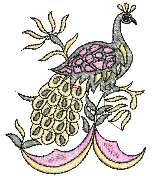 peacock designs for embroidery