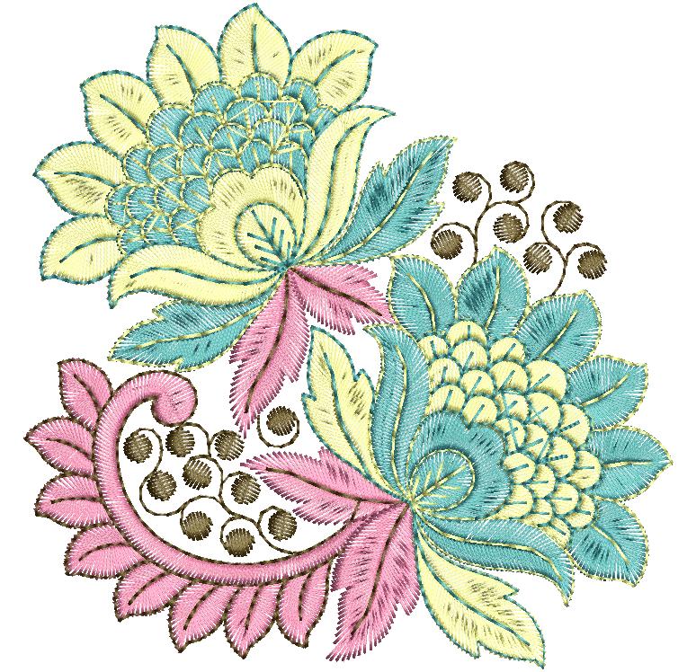 Ouargla Dress Machine Embroidery Patch Designs3