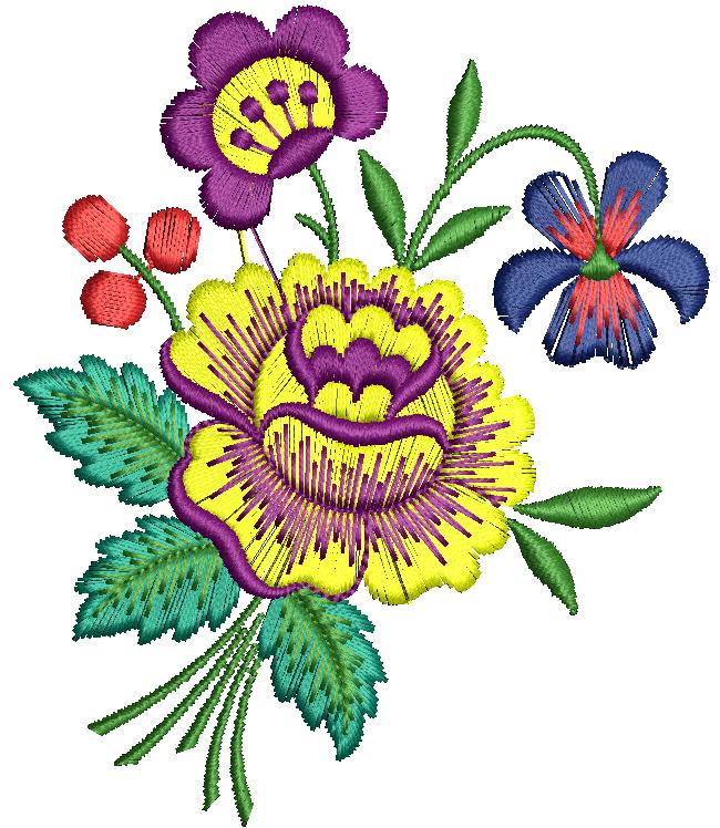 Butifull Flower Embroidery Design