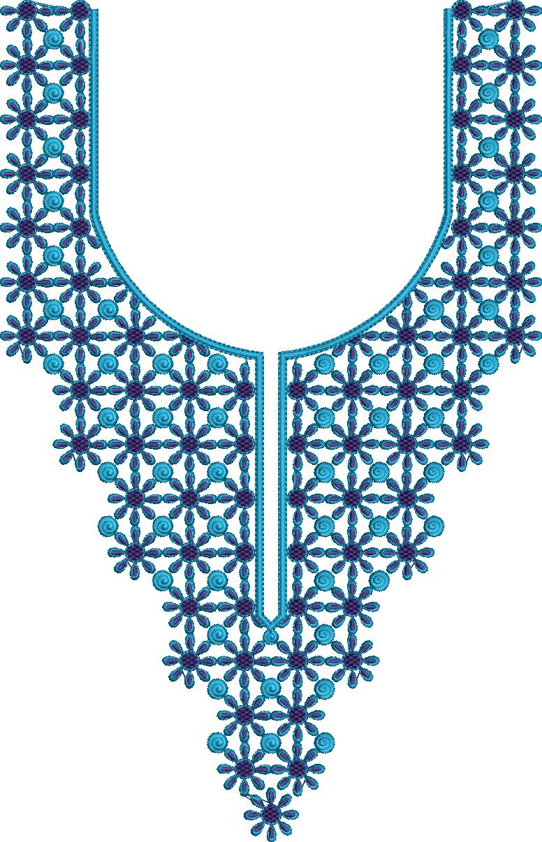 Arabic Embroidery Neck Designs, Free Arabick Nick Latest Design (21)
