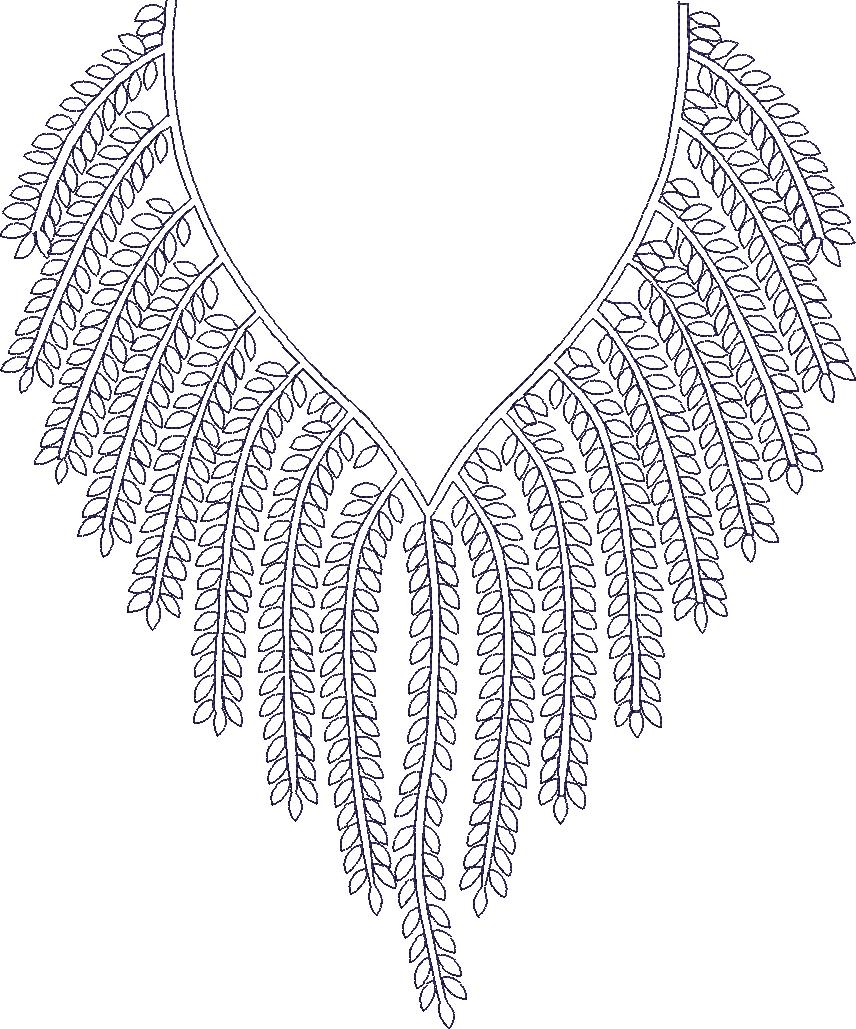 Arabic Embroidery Neck Designs, Free Arabick Nick Latest Design (102)