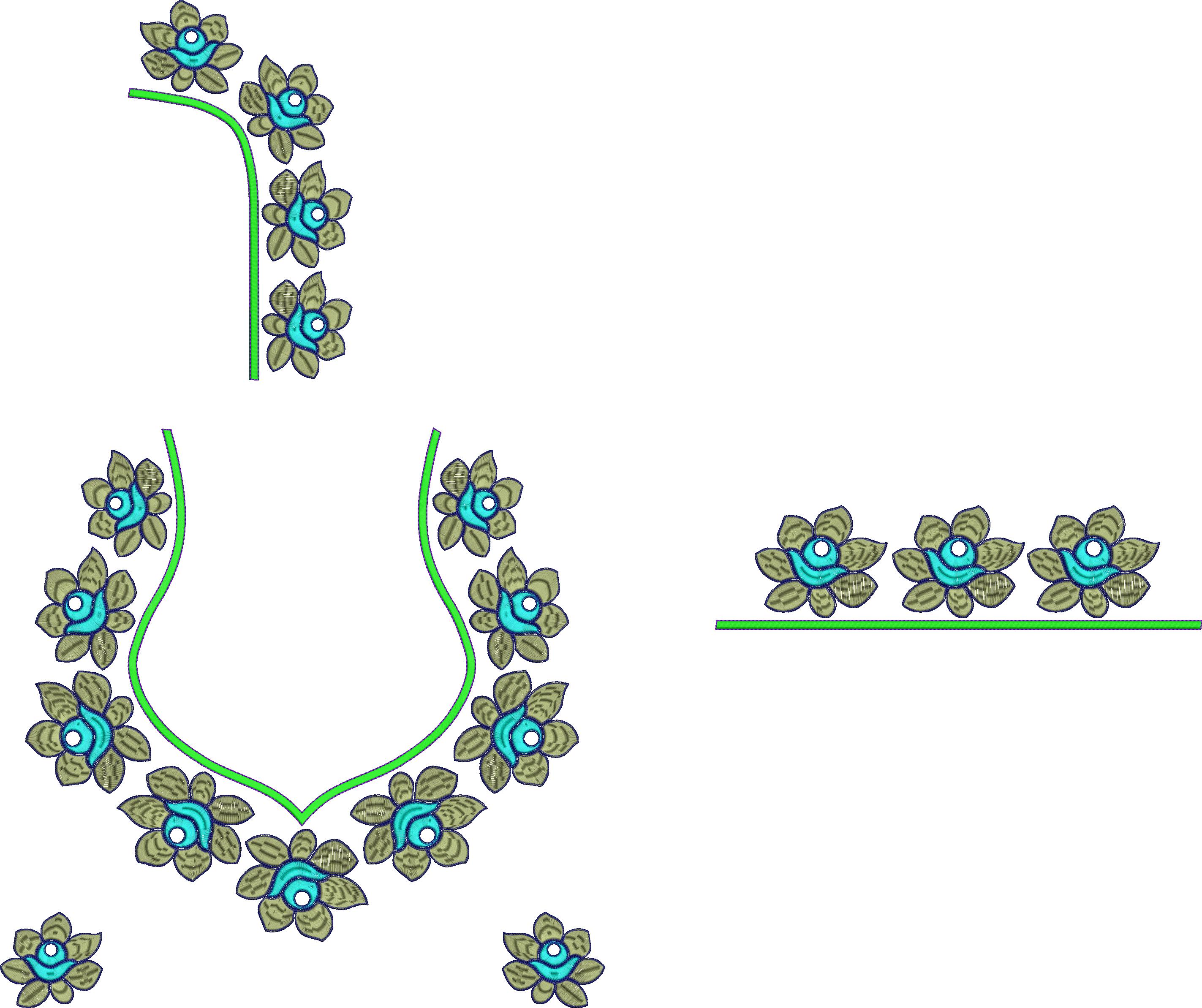 blouse neck embroidery designs 3