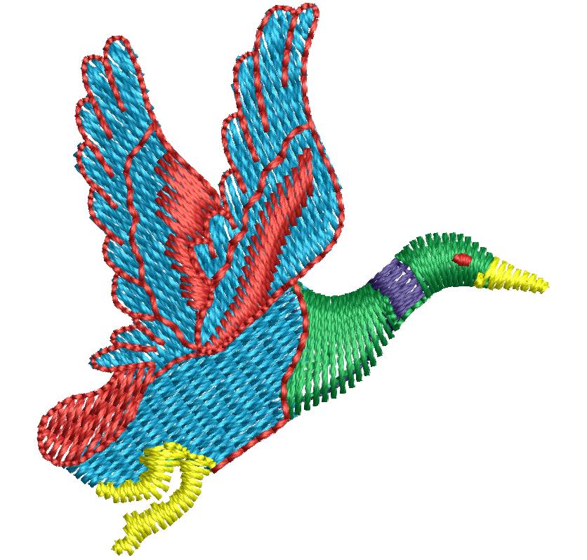 Duck Embroidery Design, Free Duct Design (2)