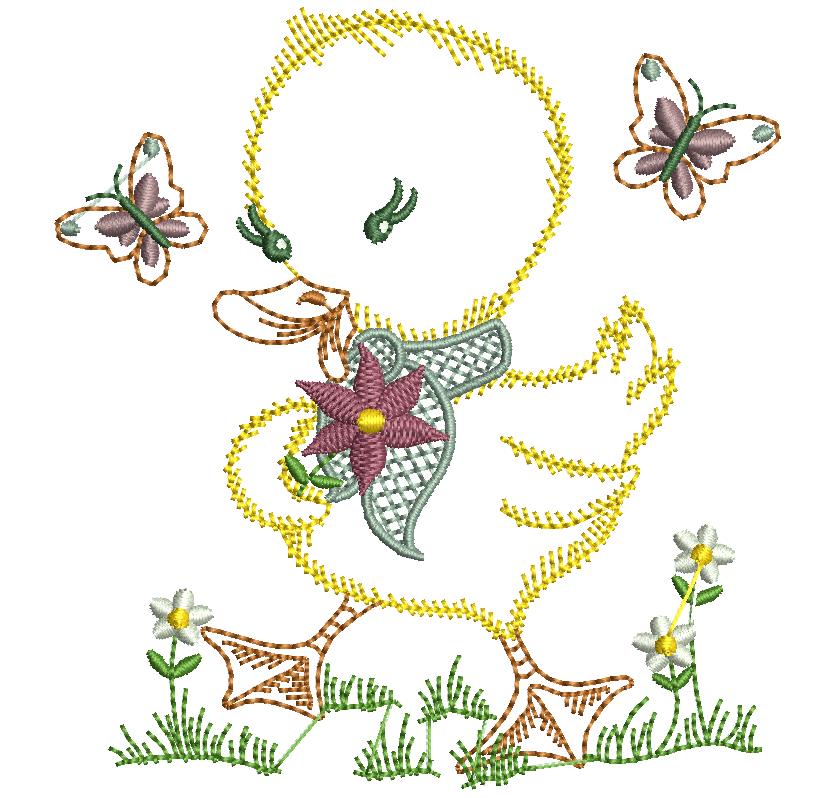 Duck Embroidery Design, Free Duct Design (32)