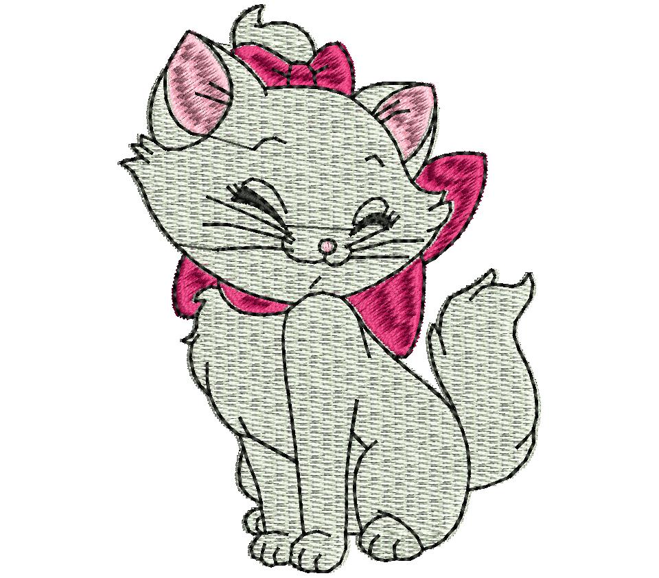 Cat Embroidery Design (8)