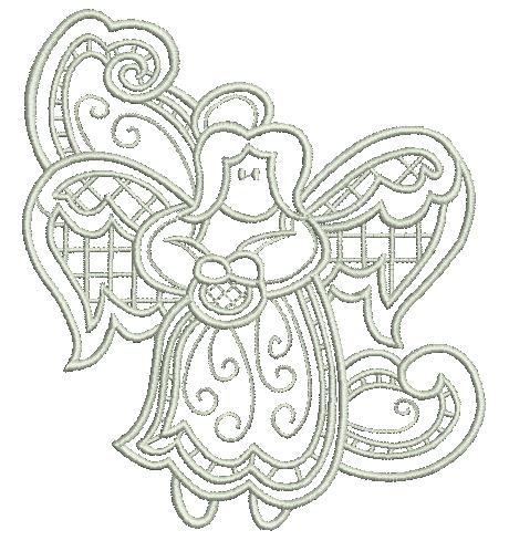 Angel quine Embroidery Design (12)