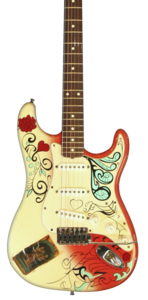 Mini Guitar Kenny Wayne Shepherd Collectible Vintage 1961 Fender Strat Replica 