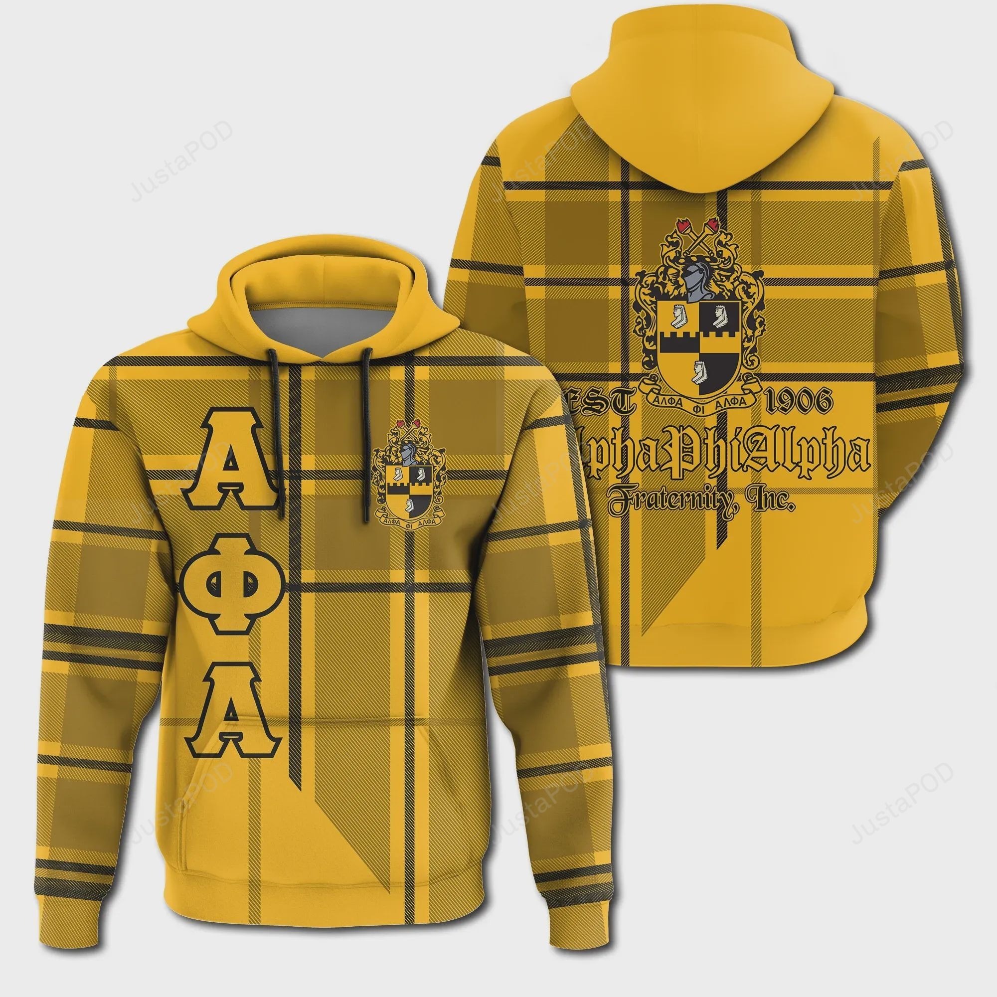 Africa Zone- Alpha Phi Alpha Burberr 3d All Over Printed Hoodie Zip- Up Hoodie