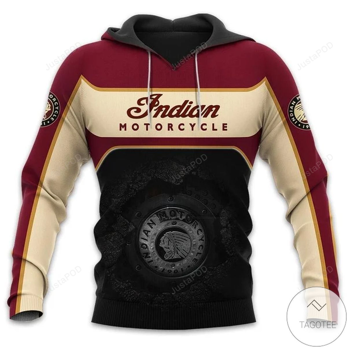 Awesome Indian Motorcycle 3d All Over Print Hoodie Zip-up Hoodie