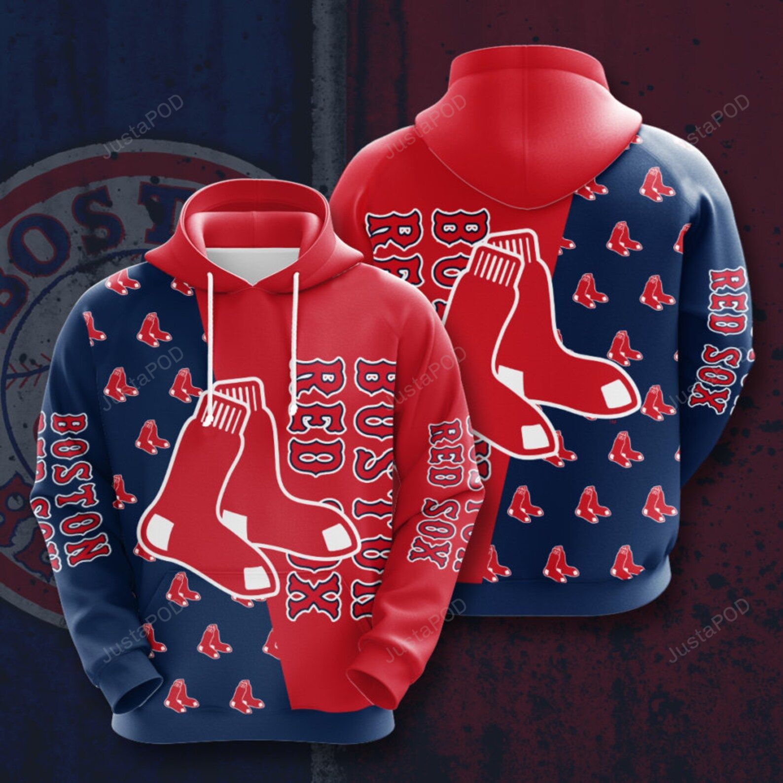 Boston Red Sox 3d All Over Print Hoodie Zip-up Hoodie-trungten-7u71a