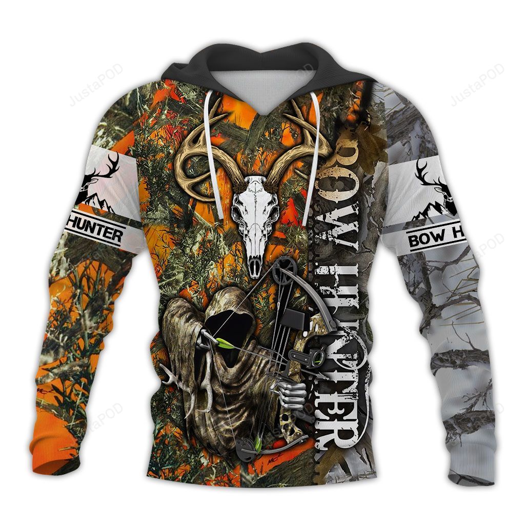 Bow Hunting Orange 3d All Over Printed Hoodie Lh0876