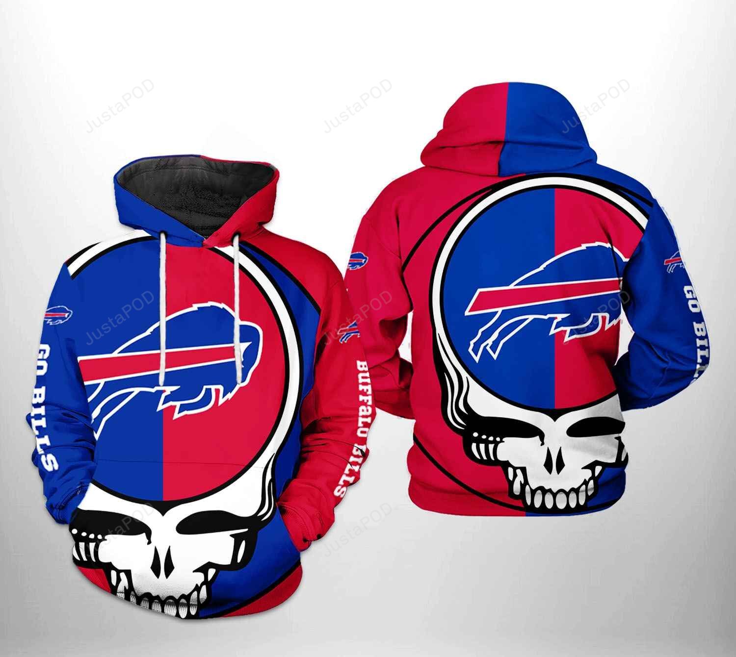 Buffalo Bills Nfl Grateful Dead 3d All Over Print Hoodie Zip-up Hoodie