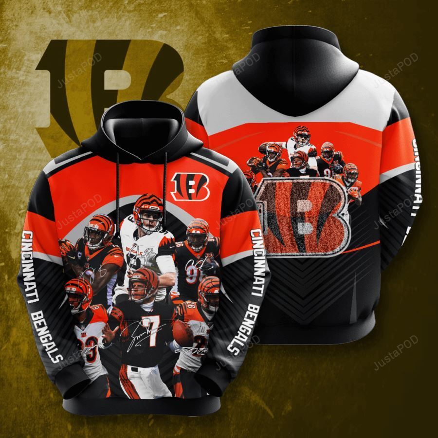 Cincinnati Bengals 3d All Over Print Hoodie Zip-up Hoodie-trungten-t30nt