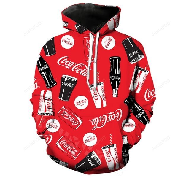 Coca Cola 3d All Over Print Hoodie Zip-up Hoodie