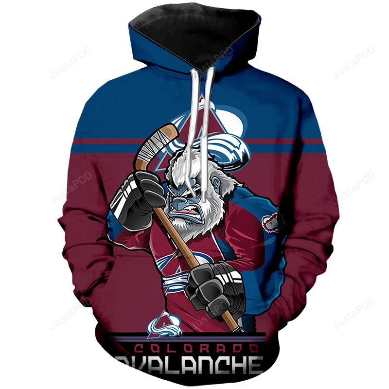 Colorado Avalanche 3d All Over Print Hoodie Zip-up Hoodie-trungten-wbp0k