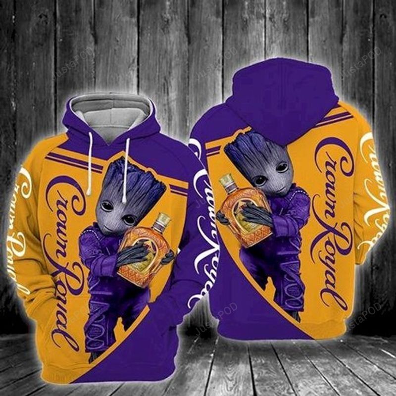 Crown Royal 3d All Over Print Hoodie Zip-up Hoodie