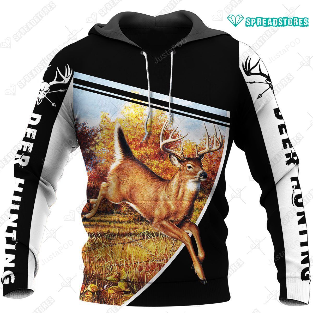 Deer Hunter Into The Wood 3d Hoodie-trungten-yw6ay