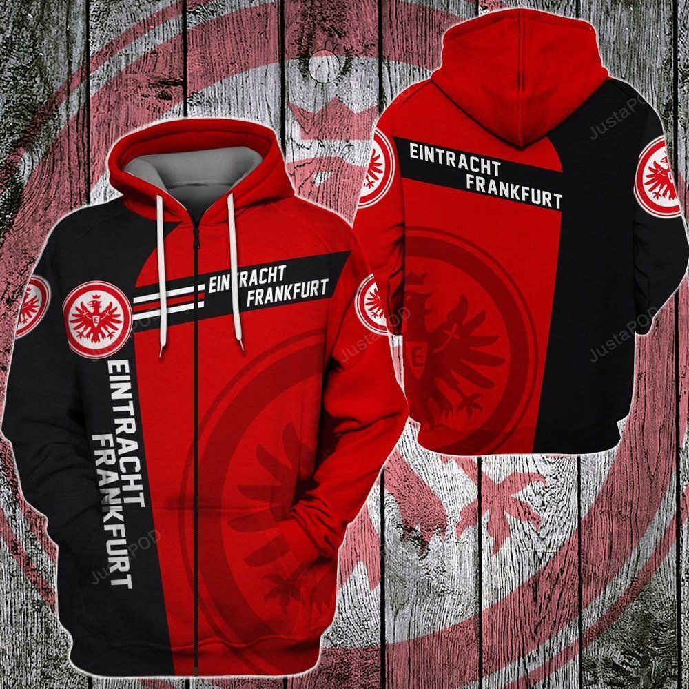 Eintracht Frankfurt 3d All Over Print Hoodie Zip-up Hoodie-trungten-my2d8