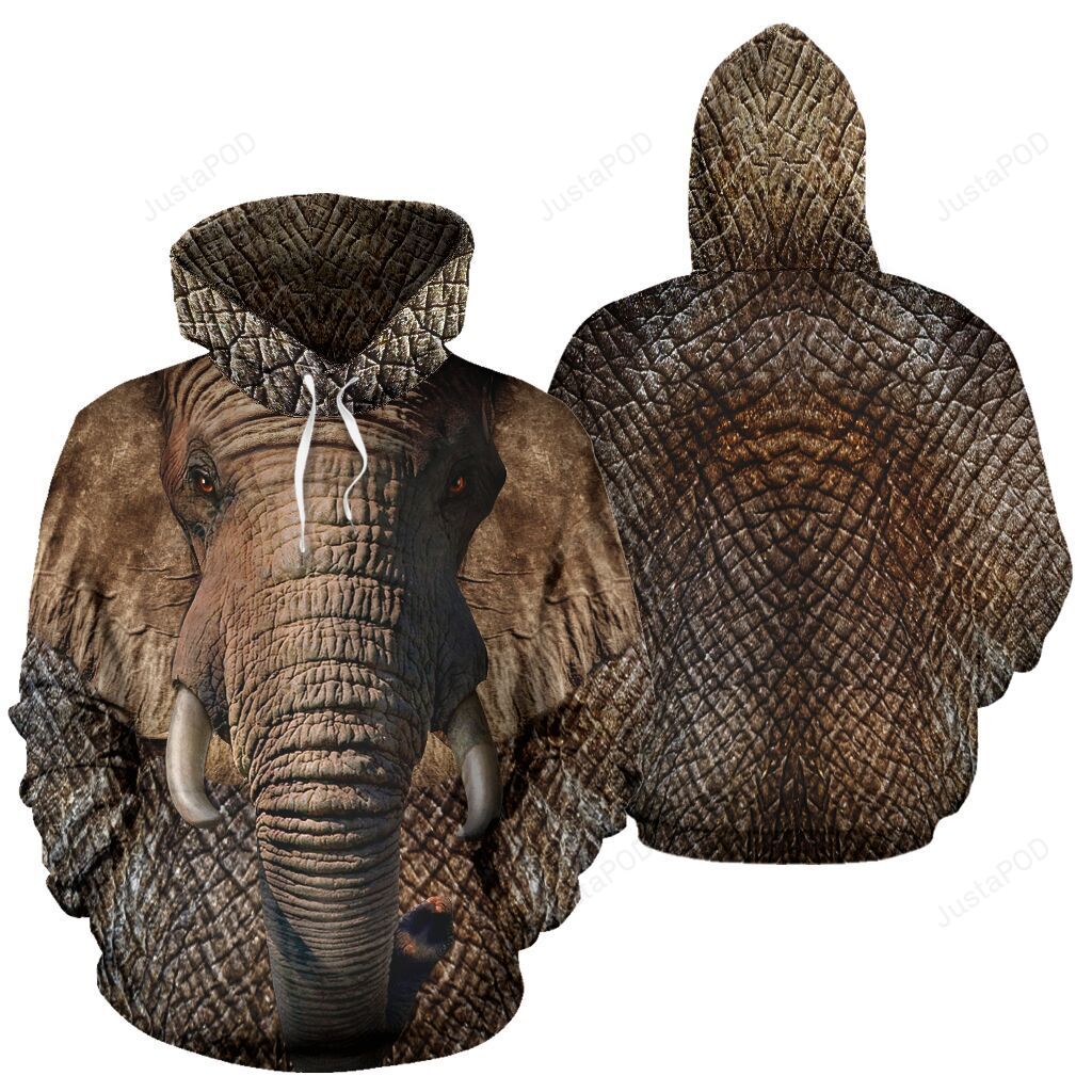 Elephant Photo 3d All Over Print Hoodie Zip-up Hoodie