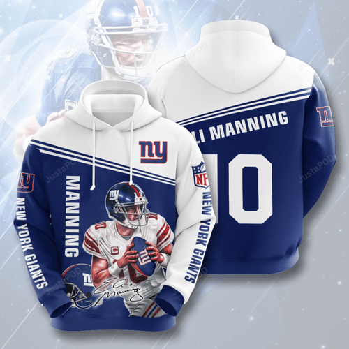 Eli Manning New York Giants Men And Women 3d Full Printing Hoodie New York Giants 3d Full Printing Shirt