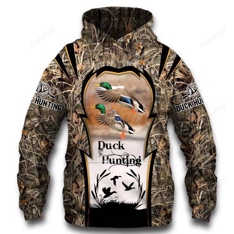 Go Duck Hunting Duck Hunter 3d Hoodie-trungten-u0ttf