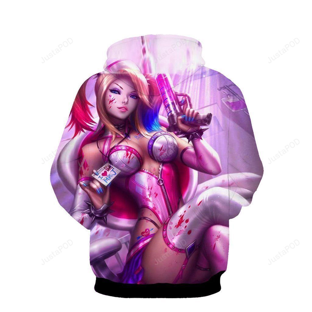 Harley Quinn 3d All Over Print Hoodie Zip-up Hoodie-trungten-5vyw4