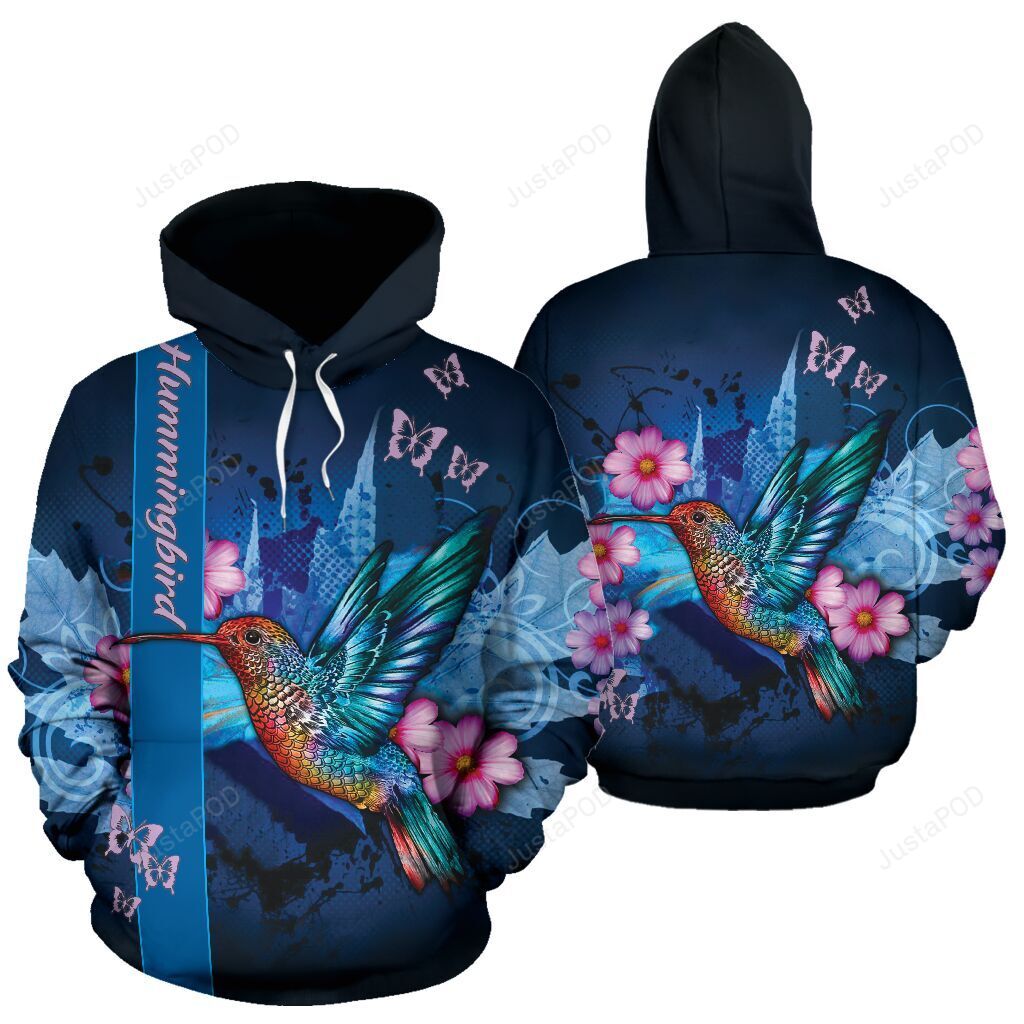 Hummingbird Flower 3d All Over Print Hoodie Zip-up Hoodie-trungten-5fegt